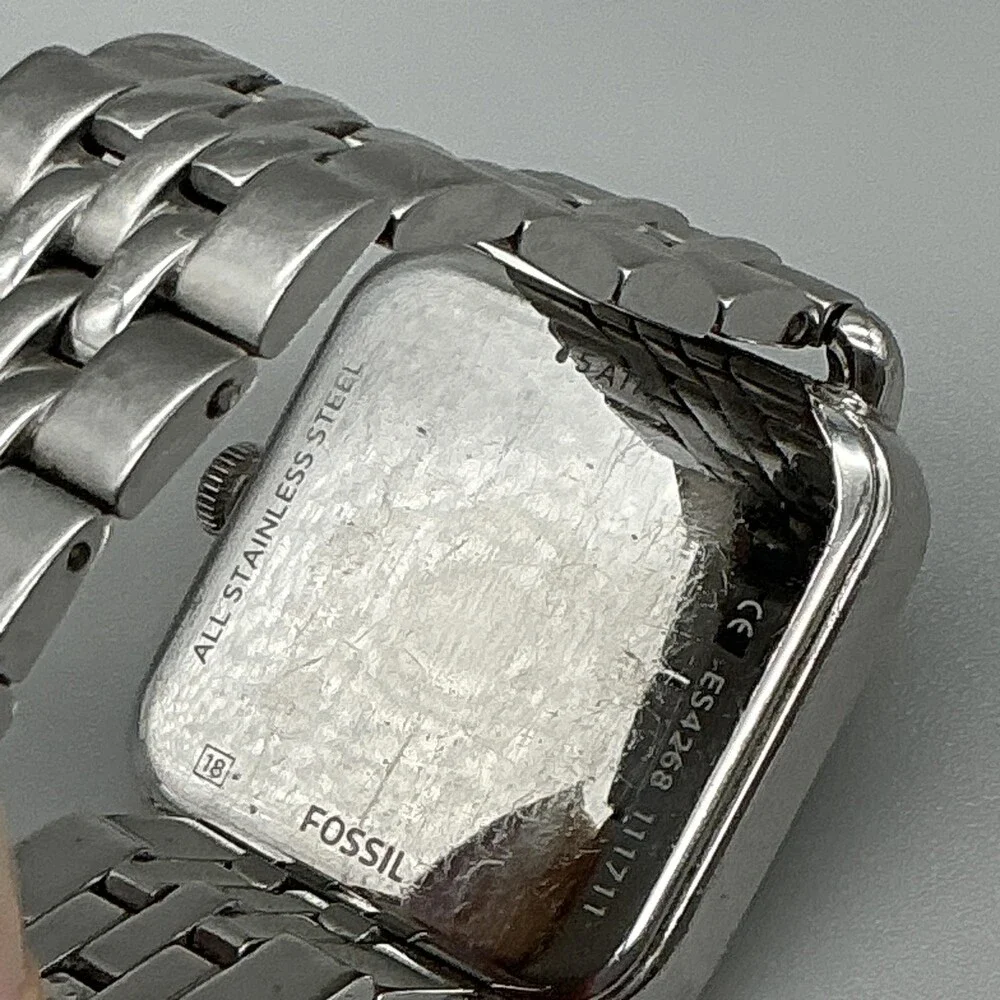 Fossil Micah ES4268 Women Watch 32mm MOP Stainless Crystals New Battery 6